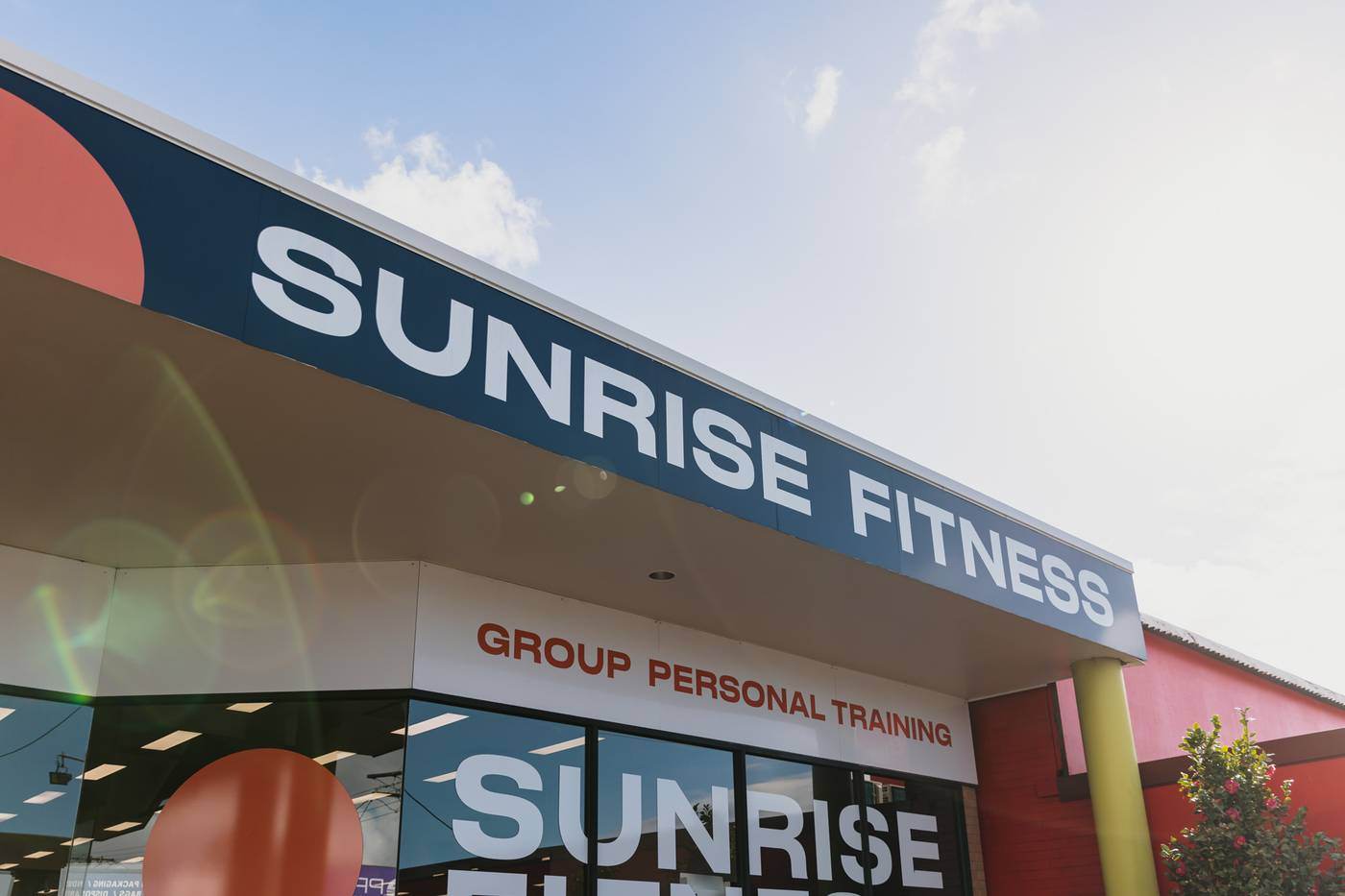 Sunrise Fitness storefront on Brunker Road, Adamstown